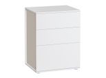 Mid.you , Weiß, Beige , Holzwerkstoff , 3 Schublade(n) Schubladen , 45x58.7x35 cm ,