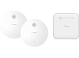 BOSCH Rauchmelder "Smart Home Starterset mit 1 Controller II und 2 Rauchwarnmeldern", weiß, B:11cm H:3,7cm T:11cm, Gefahrenmelder, Rauchmelder