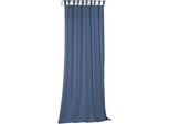 Vorhang WIRTH "Wiessee", blau, B:150cm H:275cm, Baumwolle, Leinen, Modal, Gardinen, Vorhang, nach Maß