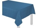 Tischdecke WIRTH "WIESSEE" Gr. 3, blau, B:130cm L:190cm, Baumwolle, Leinen, Modal, Tischdecken, Tischdecke