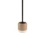WC-Garnitur KLEINE WOLKE "Lunella", taupe, B:10cm H:38,6cm L:10cm Ø:10cm, Reinigungsbürsten, WC-Garnitur