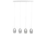 LED-Hängeleuchte Metropolis in Grau/Chromfarben max.5 Watt