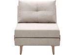Schlafsessel Malic Beige Webstoff