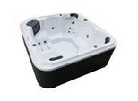 Whirlpool Outdoor Set Schwarz/Weiß ca. 210x80x210cm