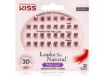 KISS Look So Natural plakwimpers in clusters met knoopje Lavish 30 st