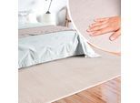 Teppich MERINOS "Loft 37, Kunstfellteppich", beige (creme), B:200cm H:16mm L:280cm, Polyester, Teppiche, Teppich, weich und kuschelig, Fell Haptik, Anti-Rutsch-Unterseite