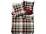 Bettwäsche FLEURESSE "Lech 3742", rot (klassik), B/L: 240cm x 220cm, 1 Stk., 2 Stk., Flanell, B/L: 80cm x 80cm & 80cm x 80cm, 3 Stk., Flanell, Obermaterial: 100% Baumwolle, Bettwäsche, Bettwäsche, Edelflanell, Baumwolle, in Gr. 135x200, 155x220, 200x200cm