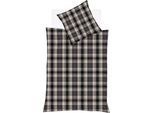 Bettwäsche FLEURESSE "Lech 4264", grau (garnit), B/L: 200cm x 220cm, 1 Stk., 1 Stk., Flanell, B/L: 80cm x 80cm & 80cm x 80cm, 3 Stk., Flanell, Obermaterial: 100% Baumwolle, Bettwäsche, Bettwäsche, Edelflanell, Baumwolle, in Gr. 135x200, 155x220, 200x200cm