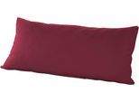 Kissenbezug PRIMERA "Primera Mako-Feinjersey Kissenbezug im Doppelpack", rot (bordeaux), B:40cm L:80cm, Feinjersey, Obermaterial: 100% Baumwolle, Kissenbezüge, Kissenbezug, In vielen Uni-Tönen