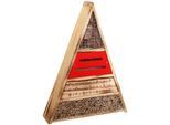 Insektenhotel WINDHAGER "Trigon", natur, B:36cm H:48cm T:9,5cm, Holzwerkstoff, Insektenhotels, Insektenhotel, BxTxH: 36x9,5x48 cm