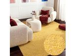 Teppich TED BAKER "Soft Bouclé Portobello, auch als Läufer", gelb, B:200cm H:10mm L:290cm, Polyester, Teppiche, Teppich, Woll-Optik, Bouclé Meliert, Wohnzimmer, Esszimmer, Schlafzimmer, Flur