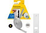 Einlass-Gurtwickler SCHELLENBERG "inkl. Abdeckplatte, Gurtführung, Rollladengurt grau oder weiß", grau, 1 Stk., Gurtwickler, Unterputz Gurtwickler 16 cm Lochabstand für das Rollladensystem Maxi