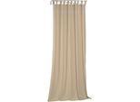 Vorhang WIRTH "Wiessee" Gr. 4, beige (naturfarben), B:150cm H:225cm, Jacquard, Baumwolle, Leinen, Modal, Gardinen