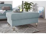 Polsterhocker SIT & MORE "Sorano", blau (aqua), B:100cm H:47cm T:66cm, Hocker, Polsterhocker