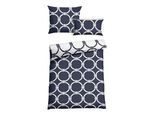 Bettwäsche FLORELLA "Kogge blau Microfaser-Twill, 100% Polyester", blau, B/L: 140cm x 200cm, 1 Stk., 2 Stk., Microfaser, B/L: 70cm x 90cm, Microfaser, Obermaterial: 100% Polyester PES., Bettwäsche, Bettwäsche
