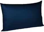 Kissenbezüge FLEURESSE "Colours", blau (dunkelblau), B:40cm L:60cm, Interlock-Jersey, Obermaterial: 100% Baumwolle, Kissenbezüge, edler, bügelfreier Interlock-Jersey aus 100% Baumwolle