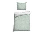 Wendebettwäsche FLORELLA "Isabel salbei Flausch-Flanell, 100% Baumwolle", grün (salbei), B/L: 140cm x 200cm, 1 Stk., 1 Stk., Flanell, B/L: 70cm x 90cm, Flanell, Obermaterial: 100% Baumwolle CO., Bettwäsche, Wendebettwäsche