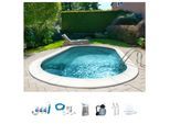 Ovalpool MY POOL BWT "PREMIUM mit grauer Innenfolie", grau (weiß, grau), B:360cm H:120cm L:623cm, Schwimmbecken, Ovalpool, Höhe 120 cm, in verschiedenen Größen