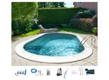 Ovalpool MY POOL BWT "PREMIUM mit grauer Innenfolie", grau (weiß, grau), B:360cm H:150cm L:623cm, Schwimmbecken, Ovalpool, Höhe 150 cm, in verschiedenen Größen
