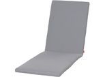 Liegenauflage SIENA GARDEN "ASTER, 200 cm", silber, B:58cm H:6cm T:200cm, Polyester, Polsterauflagen, Liegenauflage, Dessin Fish Bone, 100% recyceltem Polyester, in verschiedenen Farben