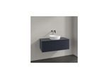 Villeroy und Boch Antao Waschtisch-Unterschrank L31150HG mit Beleuchtung, 1 Auszug, 1000 x 360 x 500 mm, Front mit Struktur, Midnight Blue Matt Lacquer / Midnight Blue Matt Lacquer