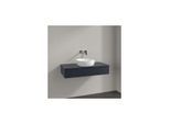 Villeroy und Boch Antao Waschtisch-Unterschrank L09050HG mit Beleuchtung, 1 Auszug, 1000 x 190 x 500 mm, Front ohne Struktur, Midnight Blue Matt Lacquer / Midnight Blue Matt Lacquer