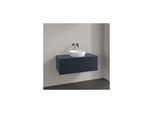 Villeroy und Boch Antao Waschtisch-Unterschrank L31010HG mit Beleuchtung, 1 Auszug, 1000 x 360 x 500 mm, Front ohne Struktur, Midnight Blue Matt Lacquer / Midnight Blue Matt Lacquer
