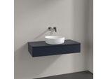 Villeroy und Boch Antao Waschtisch-Unterschrank K09110HG 100x19x50cm, Waschbeckenplattenfarbe Lack, midnight blue matt lacquer