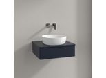 Villeroy und Boch Antao Waschtisch-Unterschrank K07010HG 60x19x50cm, Waschbeckenplattenfarbe Lack, midnight blue matt lacquer