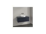 Villeroy und Boch Antao Waschtisch-Unterschrank L31050HG mit Beleuchtung, 1 Auszug, 1000 x 360 x 500 mm, Front ohne Struktur, Midnight Blue Matt Lacquer / Midnight Blue Matt Lacquer