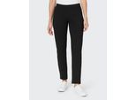 Sweathose JOY SPORTSWEAR "SWEATHOSE SHERYL", Damen, Gr. 46, N-Gr, schwarz, Stoff, Obermaterial: 96% Baumwolle, 4% Elasthan, unifarben, Hosen Sweathose