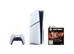 PLAYSTATION 5 Konsolen-Set "PS5 Disk Edition (Slim) + EA Sports F1 25", schwarz-weiß (weiß, schwarz), B:9,6cm H:35,8cm T:21,6cm, Spielekonsolen