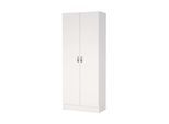 Drehtürenschrank INOSIGN "Focus, Kleiderschrank, Stauraum", weiß, B:69,2cm H:170,4cm T:34,6cm, Schränke, Drehtürenschrank, mit 2 Türen und 5 Einlegeböden, Breite 69 cm, Höhe 170 cm, Topseller