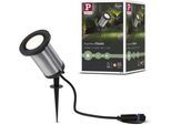 LED Gartenstrahler PAULMANN "Plug & Shine", grau (anthrazit), H:27cm Ø:9cm, Leuchten, LED Gartenstrahler, LED-Modul, 3000K 24V IP65 Anthrazit
