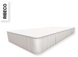 Komfortschaummatratze RIBECO "Omega, Wendematratze, 90x200, 140x200 cm und weitere Größen", weiß (weiß, neutral), B:90cm H:18cm L:200cm, Bezug (oben): 100% Polyester. Bezug (unten): 100% Polyester, Matratzen, Komfortschaummatratze, Wendematratze 2-in-1 Härtegrade mittelfest und fest