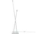 PACO HOME Stehlampe "IKS", weiß, 2, H: 127cm, Leuchten, Stehlampe LED Lampe Wohnzimmer Vintage Retro Industrial Design E27, Stehlampe