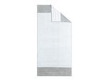 Saunatuch CARL ROSS "melange", weiß (platin, weiß), B:70cm L:200cm, Frottee, Obermaterial: 100% Baumwolle, Handtücher, Saunatuch, mit 2 Aufhängekordeln