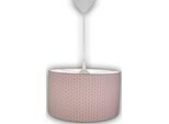 NIERMANN Hängeleuchte "Stoff-Pendelleuchte Herzen rosa/pink", bunt, 1, Ø 35cm H: 17cm, 1 Stk., Leuchten, Kinderzimmer, Kinderlampe, Hängeleuchte
