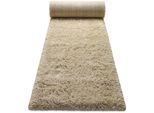 Hochflor-Teppich ESPRIT "YOGI ESP-096", beige (sand), B:80cm H:50mm L:150cm, Polyester, Teppiche, Läufer, flauschiger weicher Flor, Wohnzimmer