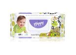 BELLA Baby Happy Almond and Olive Leaf Extract Vochtige Reinigings Doekjes voor Kinderen 64 st