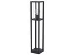 Eglo , Schwarz, Klar , Glas, Metall , länglich , 15x79.5x15 cm , Freizeit im Garten, Gartenaccessoires, Gartendeko