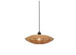 Good & Mojo , Naturfarben , Holz , Rattan , rund , 40x10x40 cm , LED-Leuchtmittel austauschbar ,