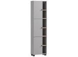 Mid.you , Grau, Wildeiche , Holzwerkstoff , 5 Fächer , 45x168x23.4 cm , Made in Germany , stehend ,