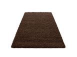 Ayyildiz , Braun , Textil , Uni , rechteckig , 100x200 cm , Oeko-Tex® Standard 100 , für Fußbodenheizung geeignet, schmutzabweisend, für Hausstauballergiker geeignet, lichtunempfindlich, antistatisch, pflegeleicht, strapazierfähig, leicht zusammenrollbar , Teppiche & Böden, Teppiche, Hochflorteppiche, Hochflorteppiche eckig, Hochflorteppiche rechteckig