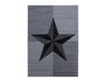 Ayyildiz , Grau , Textil , Stern , rechteckig , 140x200 cm , Oeko-Tex® Standard 100 , pflegeleicht ,