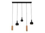 Näve , Naturfarben, Schwarz , Metall , rechteckig , 95 cm , Beleuchtung, Innenleuchten, Hängeleuchten, Pendelleuchten