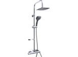 Möbelix , Chromfarben , Metall, Kunststoff , 33x96x22 cm , SGS-geprüft , Badezimmer, Duschen, Brausegarnituren