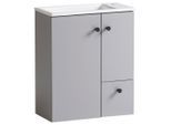 Mid.you , Grau , Holzwerkstoff , 1 Schublade(n) Schubladen , 50x60x25 cm , Made in Germany , hängend ,