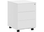 Möbelix , Weiß , Kunststoff , 3 Schublade(n) Schubladen , 39x55x45 cm , Typenauswahl, Beimöbel erhältlich , Büromöbel, Rollcontainer
