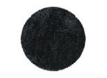 Ayyildiz , Anthrazit , Textil , Uni , rund , Oeko-Tex® Standard 100 , für Fußbodenheizung geeignet, schmutzabweisend, für Hausstauballergiker geeignet, lichtunempfindlich, antistatisch, pflegeleicht, strapazierfähig, leicht zusammenrollbar ,